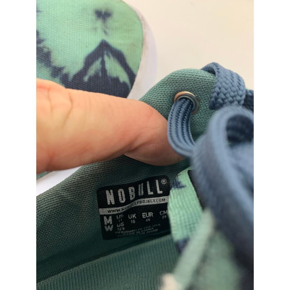 NoBull Blue Tie-Dye Canvas Trainer Shoes - Picture 10 of 15